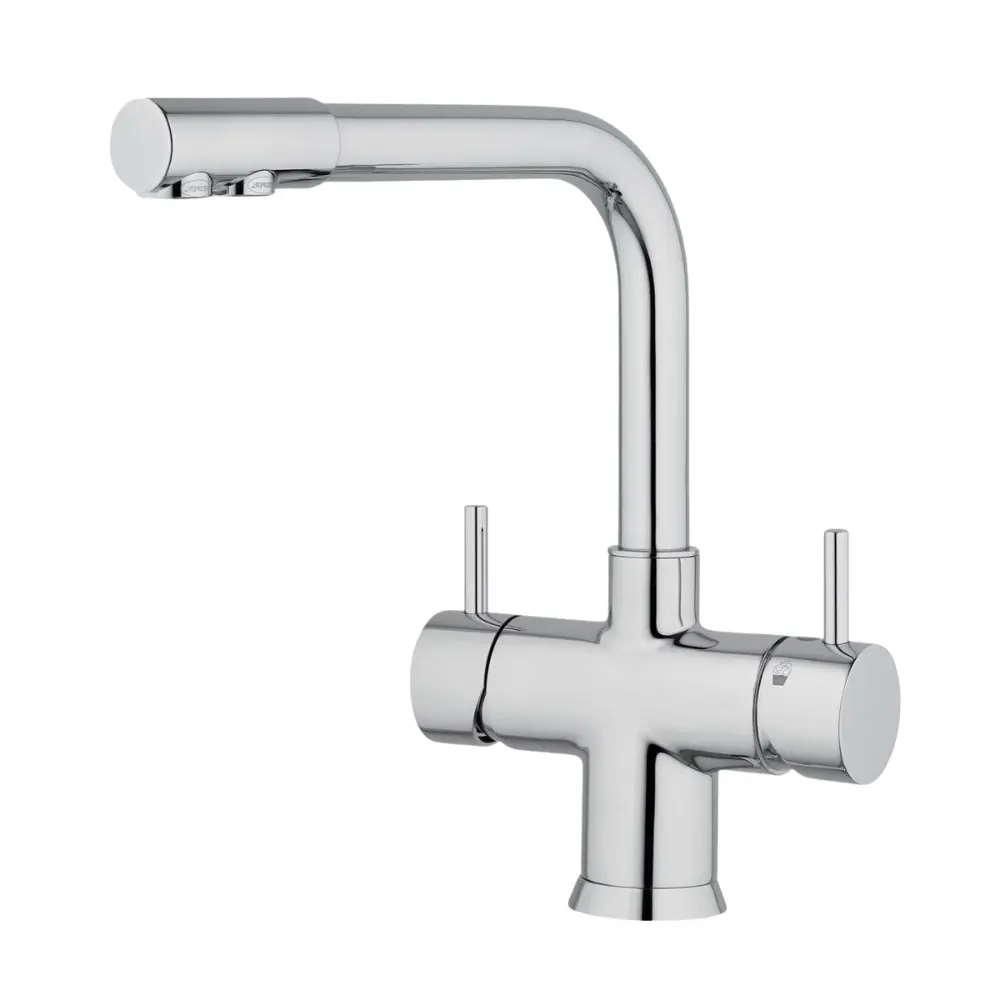 5-Wege-Armatur NOBIUS L-Auslauf in Chrom - 26cm 