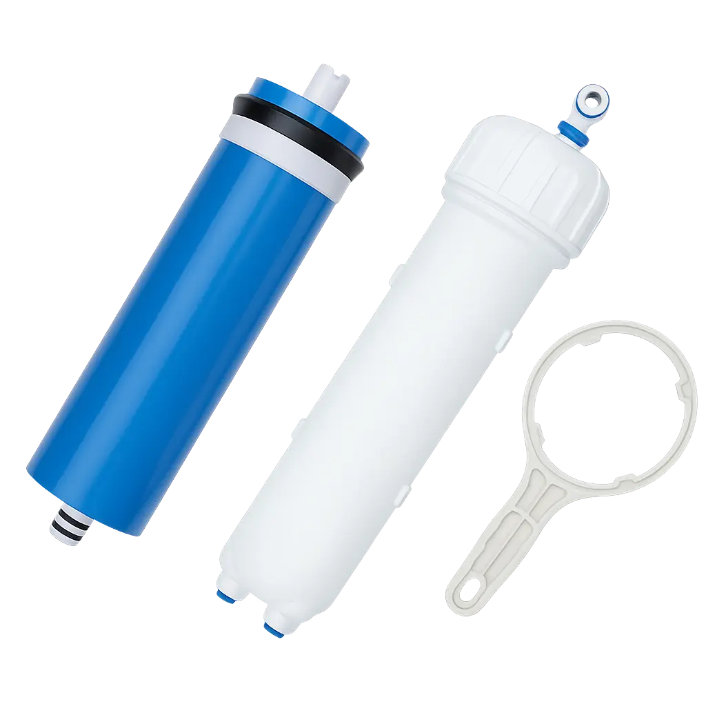 600 GPD Umkehrosmose Membran - verschiedene Ausführungen (3012 / 3013 / 3213 - Gehäuse / Schlüssel / Membrane)