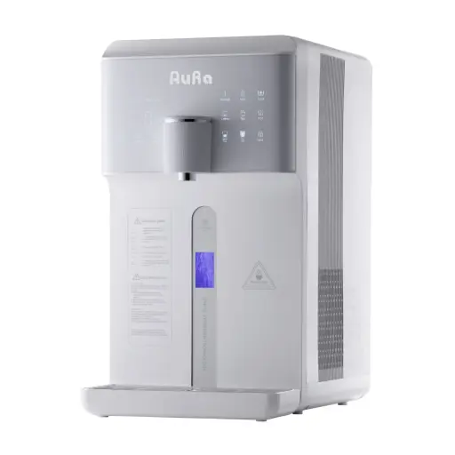 AORA W23 Auftisch Osmoseanlage mit 6 Temperaturstufen (~15-100°C) | mit Festwasseranschluss | 5 stufige Filterung | kalkfreies Trinkwasser | Mobile Umkehrosmoseanlage | Wasserstoff-Generator