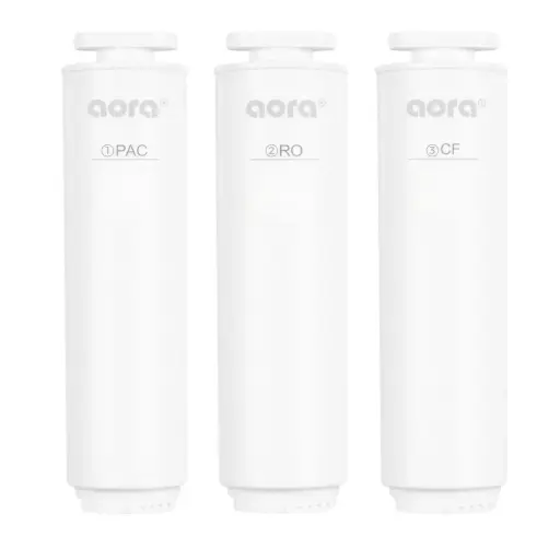Ersatzfilter & Membrane für AORA Auftisch-Umkehrosmoseanlagen W23 & W19 - mit Wasserstoff-Ionisator & Heißwasserfunktion - Einzeln oder als Set